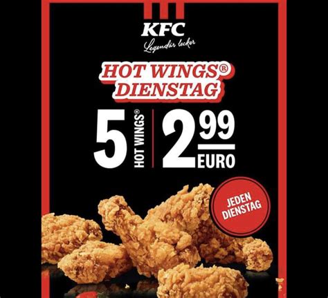 kfc dienstag hot wings|KFC 